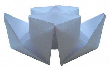 Катер оригами